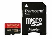 Transcend32GBmicroSDHCClass10UHS-IwithSDadapter,600X,Upto:90Mb/s