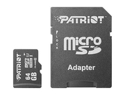 64GBPatriotLXSeriesProfessionalMicroSDXCUHS-IClass10+AdapterMicroSD->SD,Read85MB/s,PSF64GMCSDXC10(carddememorie/картапамяти)