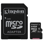 CardmemorieKingston64GBmicro+SDadapter(SDCS/64GB)