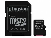 128GBKingstonmicroSDClass10UHS-I+SDadapterCanvasSelect,Upto:80MB/s