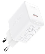 USBChargerACEFASTA21,Singleport,USB-C,GaNPD30W,Totaloutput:30W,QC3.0,White