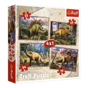 Puzzles-"4in1"-Dinosaurs