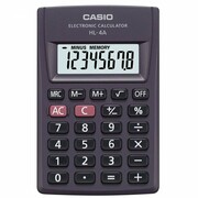 CalculatorCASIOHL-4A,8-DigitsLARGELC-Display,Pocket
