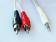 AudiocableCCA-458-5M,3.5mmstereotoRCAplugcable,5m,3.5mmstereoplugto2xRCAplugs