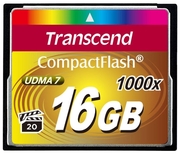 16GBCompactFlashCard,Hi-Speed1000X,Transcend"TS16GCF1000"(R/W:160/120MB/s)