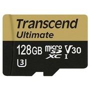 128GBMicroSDHC(Class10),SDadapter,UHS-I,U3M,Transcend"TS128GUSDU3M"Ultimate(R/W:95/60MB/s)