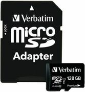 128GBVerbatimMicroSDXCUHS-I466xClass10withSDAdapter,Read70MB/s,44085(carddememorie/картапамяти)