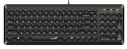 KeyboardGeniusSlimStarQ200,Low-profile,SlimRoundKey,FnKeys,Black,USB