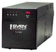 SVENPro+1000(LCD,USB),Line-interactiveUPSwithAVR,1000VA/600W,MultifunctionLCDdisplay,2xSchukooutlets,2x7AH,AVR:165-275V,USB,RJ-11,Coldstartfunction,Black