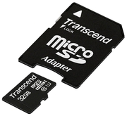 Transcend32GBmicroSDHCClass10UHS-IwithSDadapter