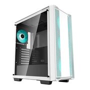 DEEPCOOLCC560WHATXCase,withSide-WindowTemperedGlassSide,withoutPSU,Tool-less,Pre-InstalledLEDFans:Front3X120mm,Rear1X140mm,2xUSB3.,1xUSB2.0,Audio,White