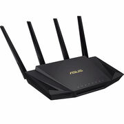 ASUSRT-AX58UAX3000DualBandWiFi6(802.11ax)Router,WiFi6802.11axMeshSystem,AX3000574Mbps+2402Mbps,dual-band2.4GHz/5GHz-2foruptosuper-fast3.1Gbps,AiProtectionPronetworksecurity,WAN:1xRJ45LAN:4xRJ4510/100/1000,USB3.1