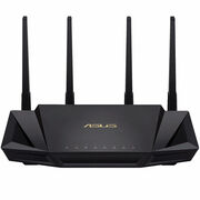 ASUSRT-AX58UAX3000DualBandWiFi6(802.11ax)Router,WiFi6802.11axMeshSystem,AX3000574Mbps+2402Mbps,dual-band2.4GHz/5GHz-2foruptosuper-fast3.1Gbps,AiProtectionPronetworksecurity,WAN:1xRJ45LAN:4xRJ4510/100/1000,USB3.1