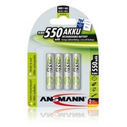 BatteryAnsmannAAA,(HR03),1.2V/550mAH(5030772)4pack