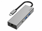 HamaUSB-CHub,Multiport,4Ports,2xUSB-A,USB-C,LAN/Ethernet
