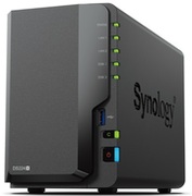 SYNOLOGYDS224+,2-bay,IntelCeleron4-core2-2.7GHz,2Gb+1Slot,2x1GbE