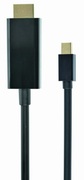 CABLUvideoGEMBIRD,adaptorMini-DisplayPort(T)laHDMI(T),1.8m,rezolutiemaxima4KUHD(3840x2160)la30Hz,negru,CC-mDP-HDMI-6