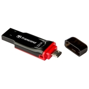 ФлешкаTranscendJetFlash340,32GB,USB2.0,Black-Red