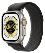 AppleWatchUltraGPS+Cellular,49mmTitaniumCasewithBlack/GrayTrailLoop-M/L,MQFX3