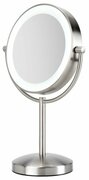 MirrorBaByliss9437E,Tablemirror,circularO110mm,8xLED,ring-shaped,classicand5-waymagnification,3xAAbattery,mainsoperation