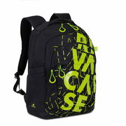 BackpackRivacase5430,forLaptop15,6"&Citybags,Black/Lime