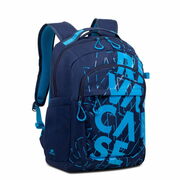 BackpackRivacase5430,forLaptop15,6"&Citybags,DarkBlue/LightBlue
