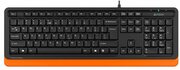 KeyboardA4TechFK10,MultimediaHotKeys,LaserInscribedKeys,SplashProof,Black/Orange,USB