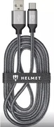 HelmetCableUSBtoLightningNylon2m,White/Black