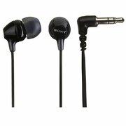 EarphonesSONYMDR-EX15LP,3pin3.5mmjackL-shaped,Cable:1.2m,Black
