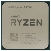 AMDRyzen93900,SocketAM4,3.1-4.3GHz(12C/24T),6MBL2+64MBL3Cache,NoIntegratedGPU,7nm65W,Unlocked,BulkwithCooler