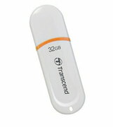 ФлешкаTranscendJetFlash330,32GB,USB2.0,White/Orange