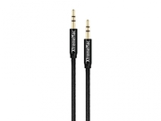 AudiocableXtremeMacAuxiliaryCableNylon3.5mm,Black,3.5mmstereoto3.5mm,1.5m,Nylon,GoldPlatedconnectors