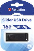 ФлешкаVerbatimStore'n'GoSlider16GB,USB2.0,Black