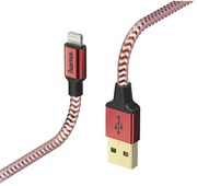 Hama"Reflective"Charging/DataCable,Lightning,1.5m,red