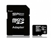 16GBmicroSDClass10A1UHS-I+SDadapterSiliconPowerElitemicroSDXC,600x,Upto:85MB/s