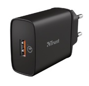 TrustQmax18WUltra-FastUSBWallChargerwithQC3.0,Ultra-fastchargingwithupto18WpowerwithQuickCharge3.0