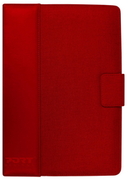 PORTUniversalTabletCase10.1"-PHOENIXIVUNIVERSAL10.1"-Red/Insidesize:276x190x15.6mm-DoubleElasticSystemforbetterCompatibility,AdjustableVideoPosition,MagneticFlap,Fabric:PULeather-P600/FlossLining