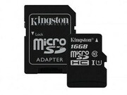 .16GBMicroSD(Class10)UHS-I(U1)+SDadapter,KingstonCanvasSelect+"SDCS2/16GB"(R:100MB/s)