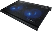 TrustAzul,NotebookCoolingPadupto17.3”,2x125mmsilentcoolingfansilluminatedby4blueLEDlights,Black
