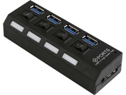 USB3.0Hub4-portGembirdUHB-U3P4-22,Black