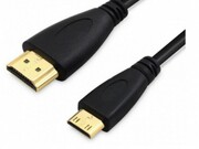 CableminiHDMI-HDMI-2m-Brackton"Basic"MHD-HDE-0200.B,2m,miniHDMIcabletoHDMIHighSpeedHDMI®CablewithEthernet,male-male,withgoldplatedcontacts,doubleshielded,withdustcaps
