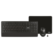 SVENKB-C3800W,Wireless,Keyboard&Mouse&MousePad,2.4GHz,MultimediaKeyboard(104keys,12Fn-keys)+Mouse(5+1keys(scrollwheel),800/1200/1600dpi),Nanoreceiver,USB,Black