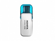 ФлешкаADATAUV240,16GB,USB2.0,White,Plastic