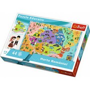 Trefl15543Puzzles-"100Educational"-TheMapofRomaniaforchildren-romanianversion/Trefl