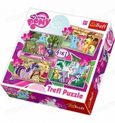Trefl34153Puzzles-"4in1"-Ponies'holiday/HasbroMyLittlePony