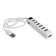 "USB2.0Hub7-portGembird""UHB-U2P7-11"",White-https://gembird.nl/item.aspx?id=9927"