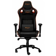 GamingChairCanyonCorax,Maximumload150kg,Headrest&Lumbarcushion,Black/Orange