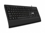 SVENKB-E5500,Keyboard,104keys,12Fn-keys,Waterproof,ErgonomicKeyboardRest,slimcompactdesign,low-profilekeys,Black