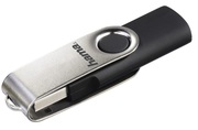 HamaRotateUSBFlashDrive,USB2.0,128GB,10MB/s,black/silver