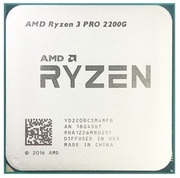 AMDRyzen3PRO2200G,SocketAM4,3.5-3.7GHz(4C/4T),2MBL2+4MBL3Cache,IntegratedRadeonVega8Graphics,14nm65W,tray